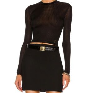 Saint Laurent Long Sleeve Top Size S NWT